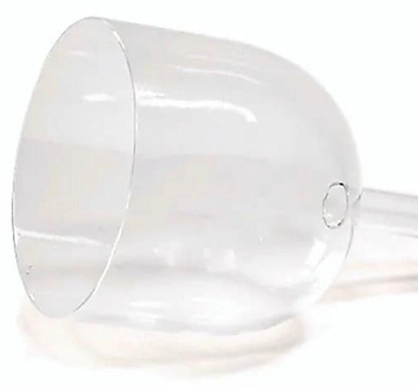 Bol chantant en cristal clair avec manche remplissable. de 13 à 15 centimètres de diamètre - 1490 grammes. Accordage au choix - Vendu avec maillet et anneau de soutien !