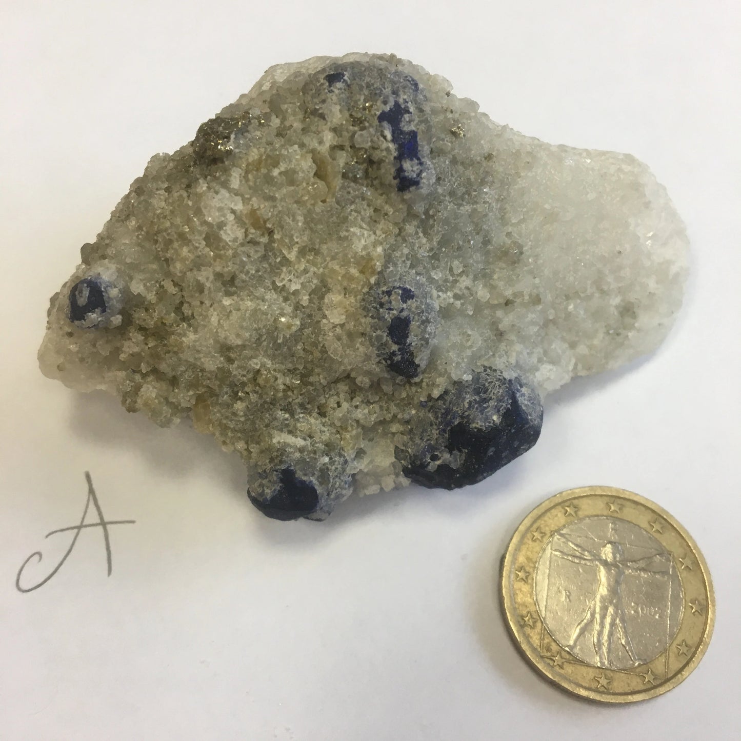 Jaspe K2 - Spécimens bruts de 24 à 40 grammes ! Superbes cristaux d'Azurite dans du granit !