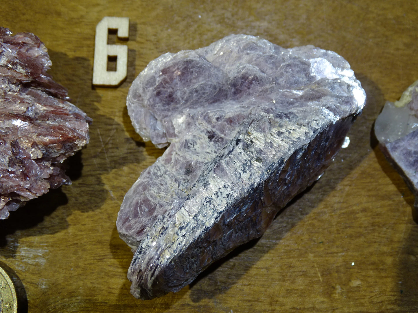Mica vert ou violet soit Fuchsite ou Lépidolite - Spécimens naturels au choix de 70mm x 40 x 30 environ - de 10 à 40 grammes !