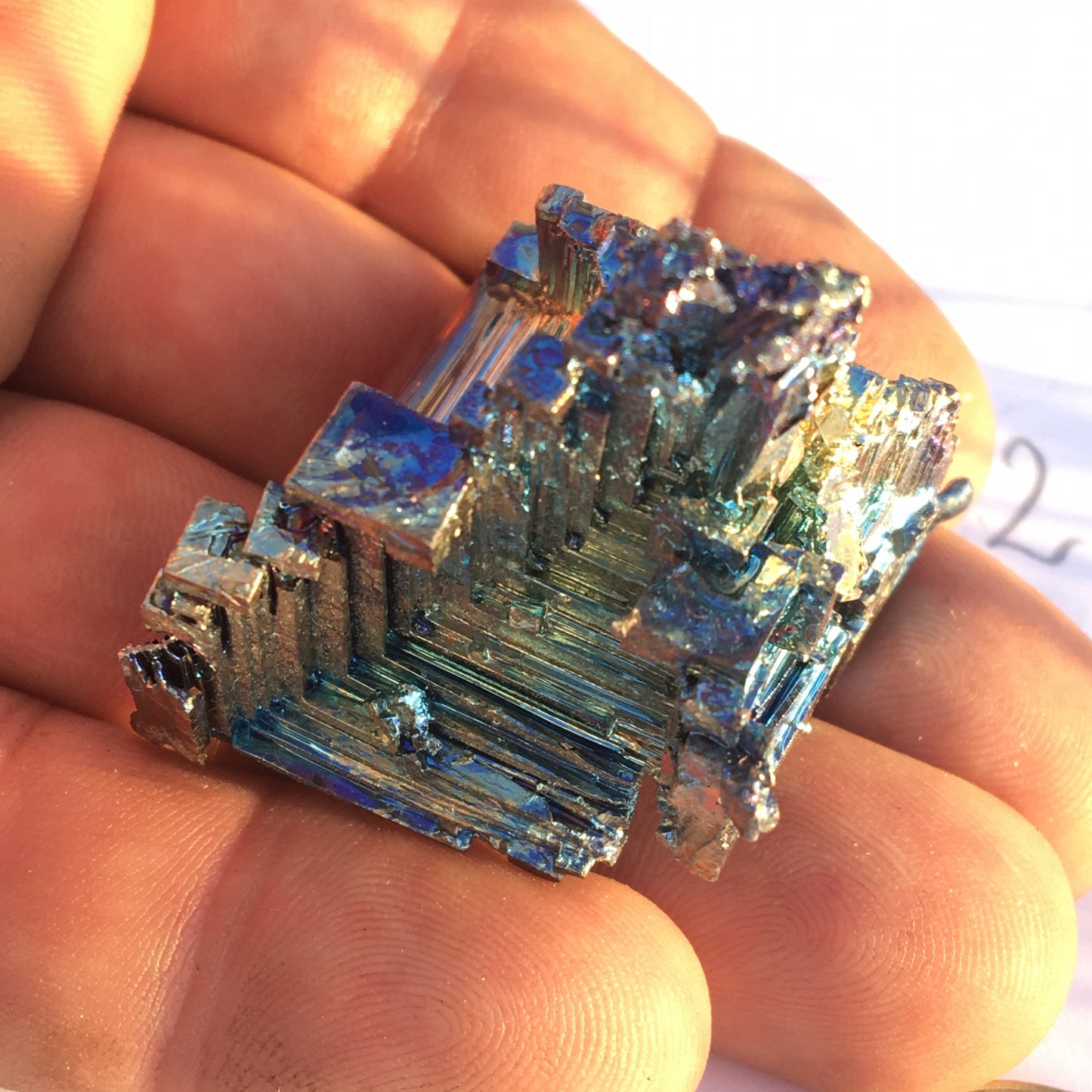 Bismuth, spécimens au choix de 42mm x 40 x 40 - 65 grammes environ ! Parfait pour collection, exposition...