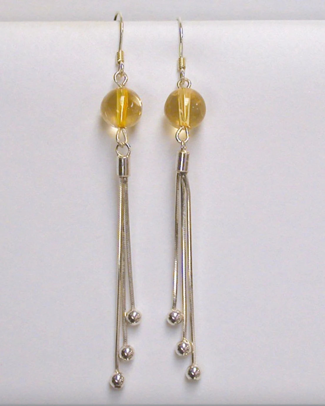 Boucles d'oreilles en améthyste, citrine, lapis lazuli ou oeil de tigre, perle de 8mm avec fantaisies, qualité AA à AAA. Vendu en Argent 0.925, parfait !