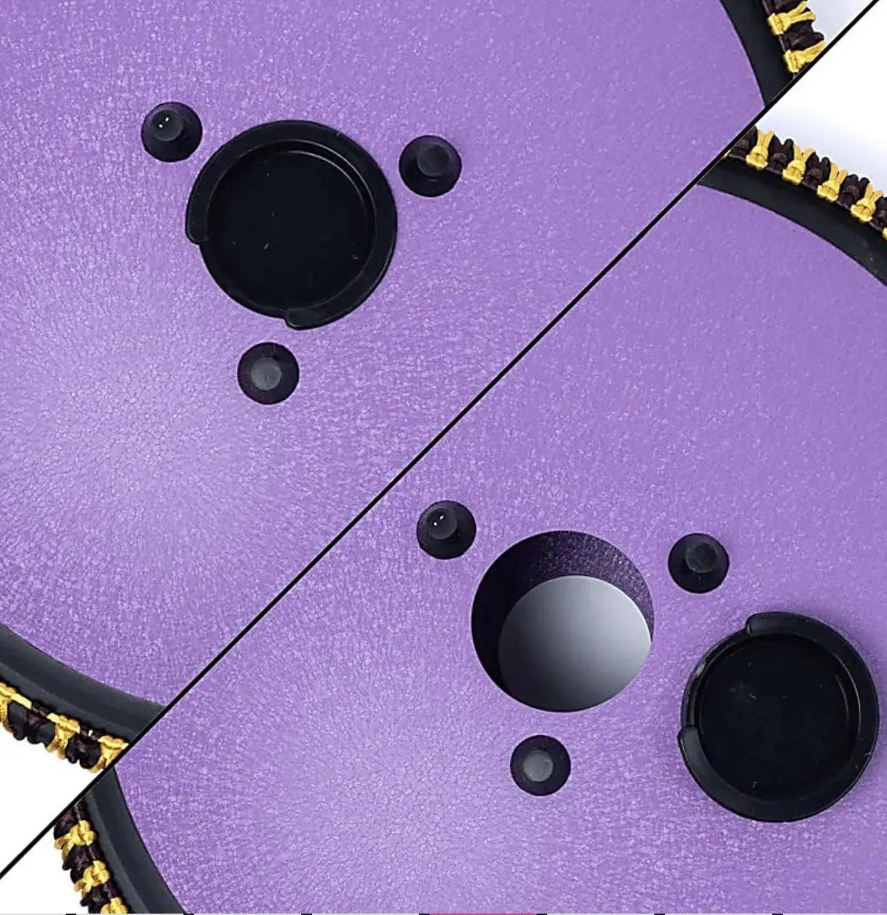 Handpan/ tambour percussion à 14 languettes/ 14 notes, 36 cm, fait en acier. 2 couleurs au choix : violet ou noir !