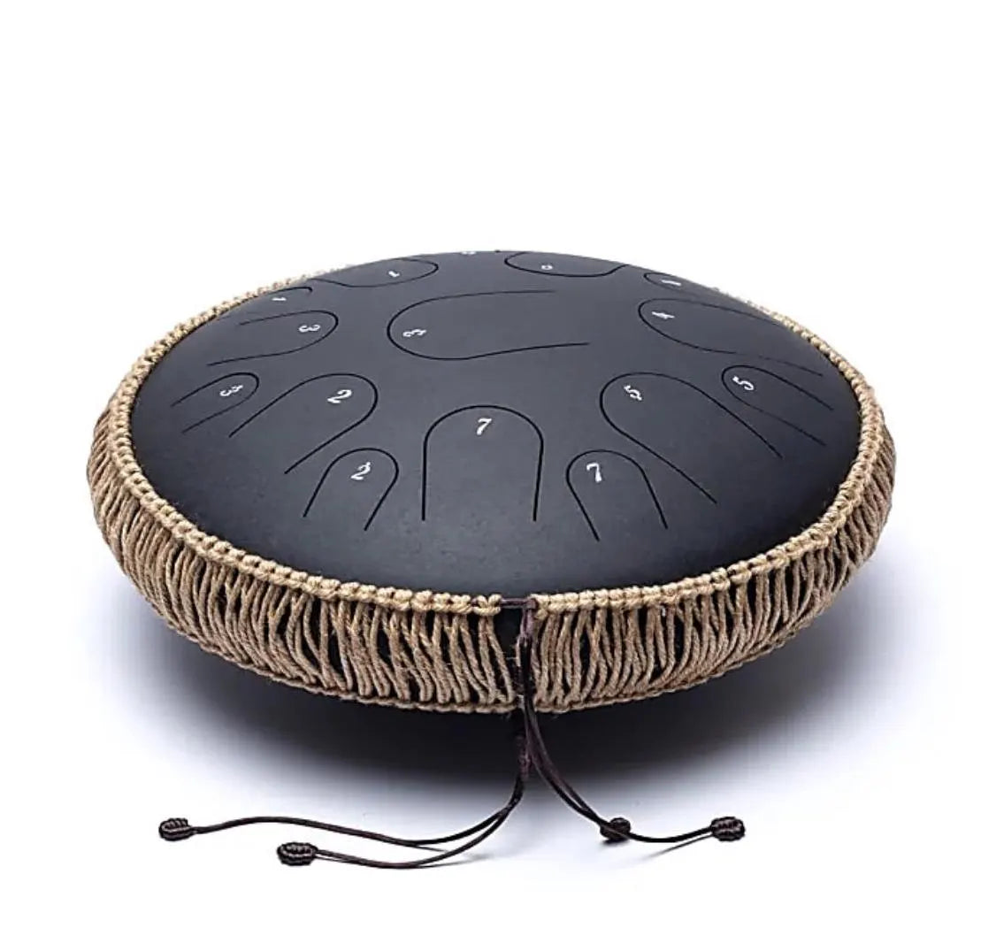 Handpan/ tambour percussion à
15 notes en Fcis/ Fa# mineur gamme éolienne , 36 cm, fabriqué en acier de haute qualité !