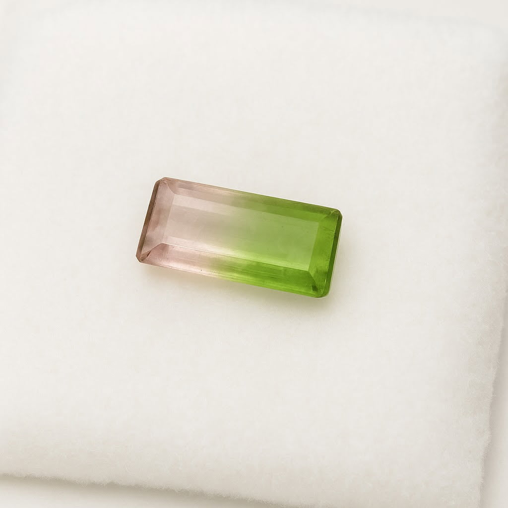Tourmaline melon d'eau/ pastèque, 3 pierres fines au choix ou en lot de 7mm x 4 x 3 environ - 0,80 carat environ. Parfait en bijouterie, collection ,exposition...