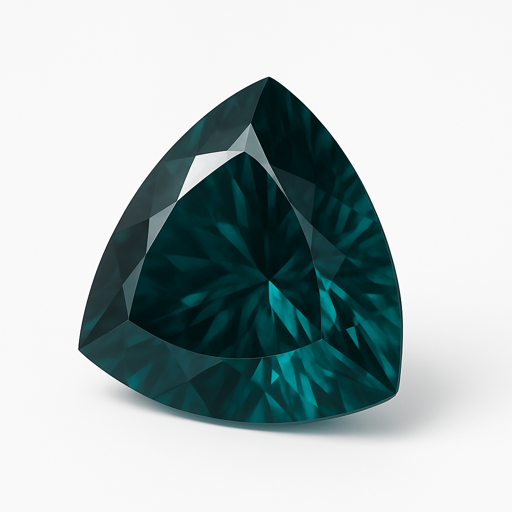 Tourmaline/ Indicolite, pierre fine taillée de 1,22 carat. Parfait en bijouterie, collection ,exposition...
