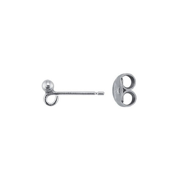 0.925 Sterling Silver findings, stud earrings, sold with pushpins, 17 to 35 millimeters... Very good quality, perfect for your creations or for repairs! Sold in pairs!