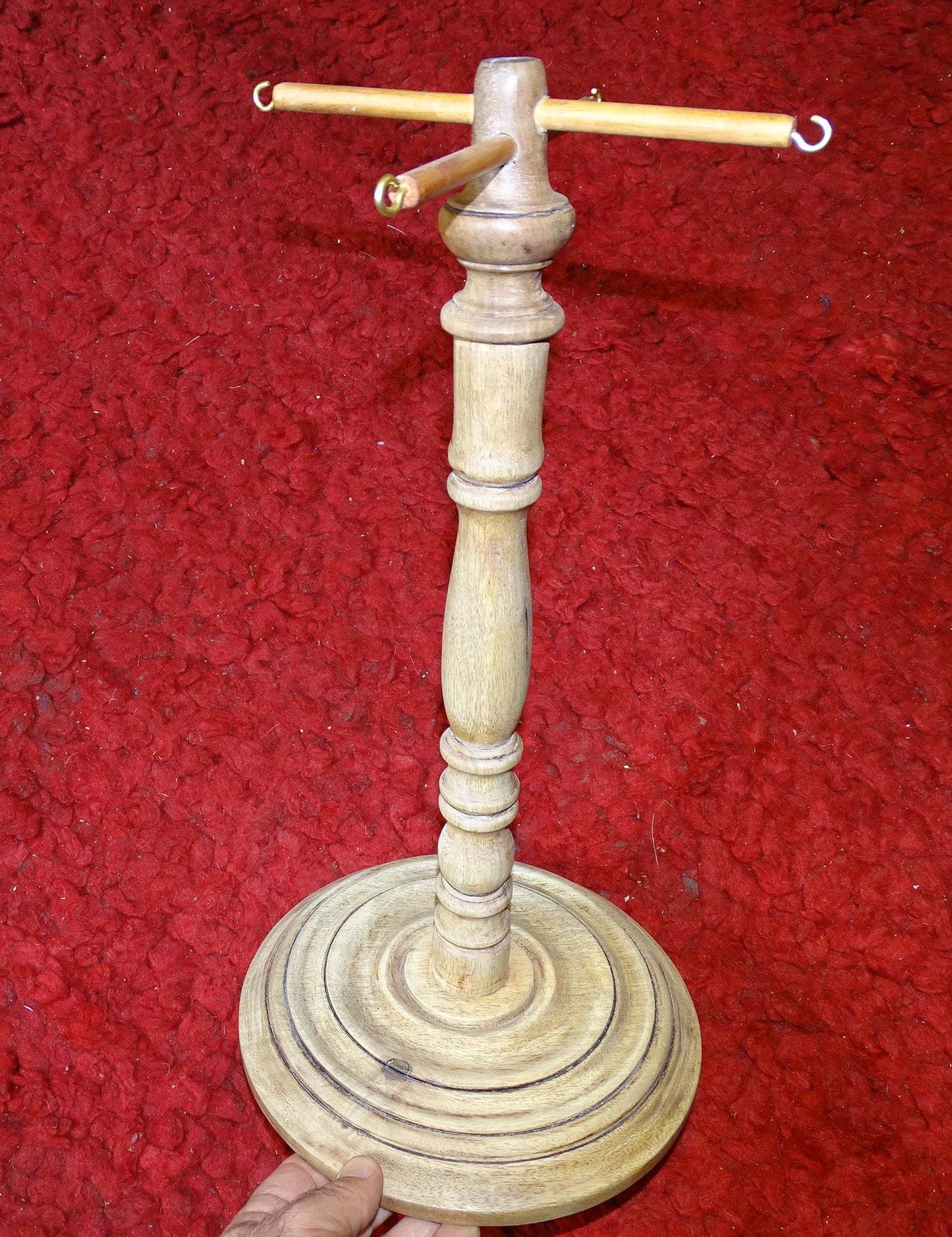 Gem & Zen creation, wooden supports for Koshi, Zaphir or other style chimes, 45 centimeters high, base 20 x 20cm. Also suitable for Tibetan cymbal (Tingsha). 'Matte' or 'glossy' finish option, perfect!