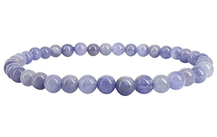 Tanzanite, round bead bracelet, 17 to 21cm, 42cm necklace and 60cm sautoir. Magnificent beadwork!