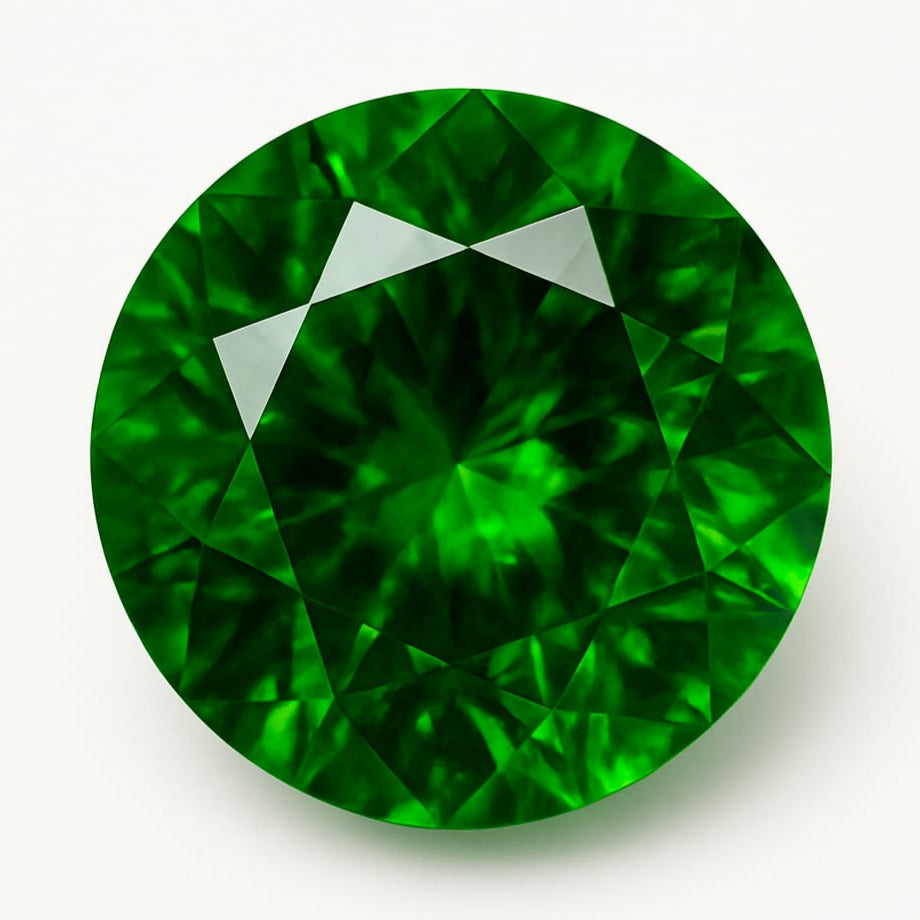 Natural Tsavorite Garnet of 1.85 carats, 6.82mm x 7.07 x 5.1. Perfect for collection, jewelry, exhibition...