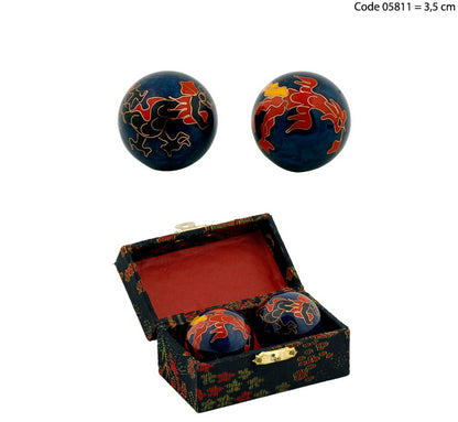 Boules Chinoise ou Boules de santé 'sonore', 6 modèles/ 2 Tailles au choix. Livrées dans un coffret luxueux rouge, bleu ou vert !