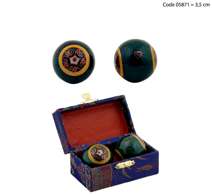 Boules Chinoise ou Boules de santé 'sonore', 6 modèles/ 2 Tailles au choix. Livrées dans un coffret luxueux rouge, bleu ou vert !