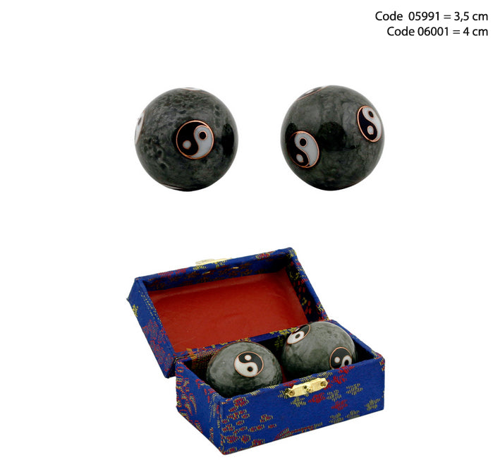 Boules Chinoise ou Boules de santé 'sonore', 6 modèles/ 2 Tailles au choix. Livrées dans un coffret luxueux rouge, bleu ou vert !