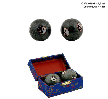 Boules Chinoise ou Boules de santé 'sonore', 6 modèles/ 2 Tailles au choix. Livrées dans un coffret luxueux rouge, bleu ou vert !