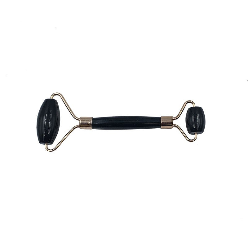 Selection of real stone massage rollers, 15cm long - 65 gr. - 11 stones to choose from: Amethyst, Aventurine, orange calcite, Carnelian, Crystal/quartz, Unakite Jasper, Jadeite, Lapis lazuli, Obsidian, Tiger's eye, Rose quartz...
