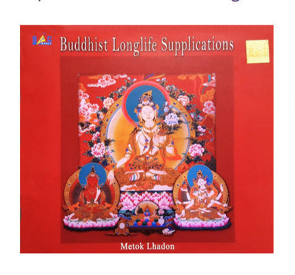 Compact disc, 'Buddhist Longlife Supplications', chant de prières Bouddhiste pour une vie meilleure et plus spirituelle.
