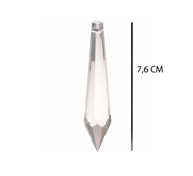 Cristaux Feng Shui en verre de 5,6 cm x 1,6 - 14 grammes. Apportent la lumière et la vie dans votre maison! L'arc en ciel sera multiplier par les nombreuses surfaces, dans les couleurs de l’arc en ciel, projetées et dansant dans toute la pièce !