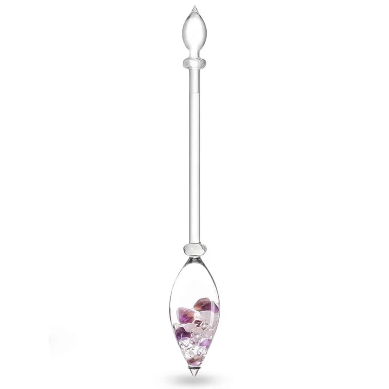 1.3-liter 'Era' bottle/decanter, for a new era in the preparation of "gem water." Glass without heavy metals! Sold with or without minerals! 3 gem sticks to choose from: Diamond / 5 elements / Well-being!
