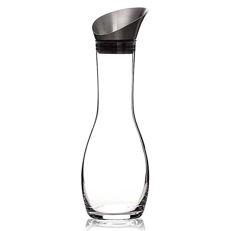 1.3-liter 'Era' bottle/decanter, for a new era in the preparation of "gem water." Glass without heavy metals! Sold with or without minerals! 3 gem sticks to choose from: Diamond / 5 elements / Well-being!