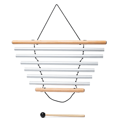 Bar Chimes/ Chime / Carillon tubulaire de la maruqe 'Solfeggio' de 55x52 centimètres, 4 modèles de graine au choix. Instrument fascinant que l'on retrouve dans le monde des percussions. Des sons qui rappellent le vent dans les branches ! (Copie)