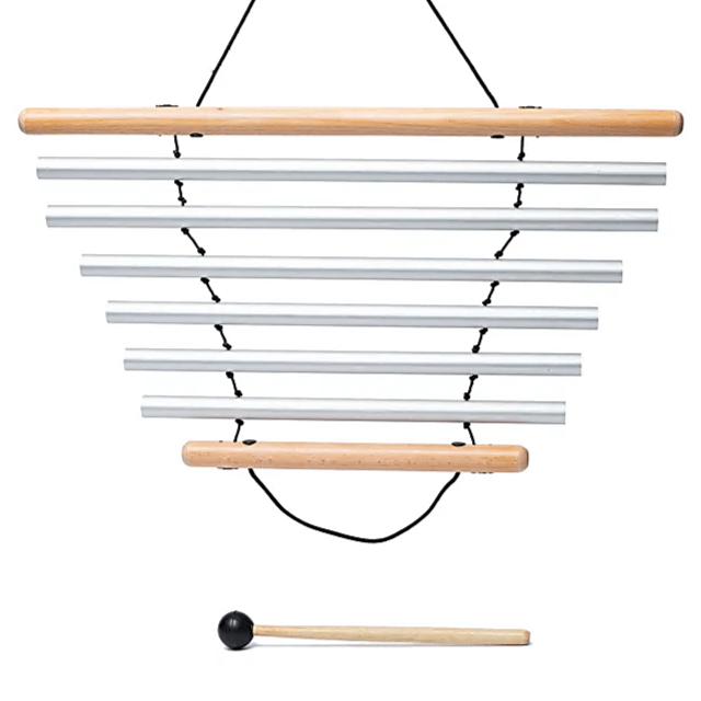 Bar Chimes/ Chime / Carillon tubulaire de la maruqe 'Solfeggio' de 55x52 centimètres, 4 modèles de graine au choix. Instrument fascinant que l'on retrouve dans le monde des percussions. Des sons qui rappellent le vent dans les branches ! (Copie)