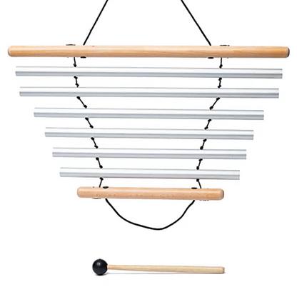 Bar Chimes/ Chime / Carillon tubulaire de la maruqe 'Solfeggio' de 55x52 centimètres, 4 modèles de graine au choix. Instrument fascinant que l'on retrouve dans le monde des percussions. Des sons qui rappellent le vent dans les branches ! (Copie)
