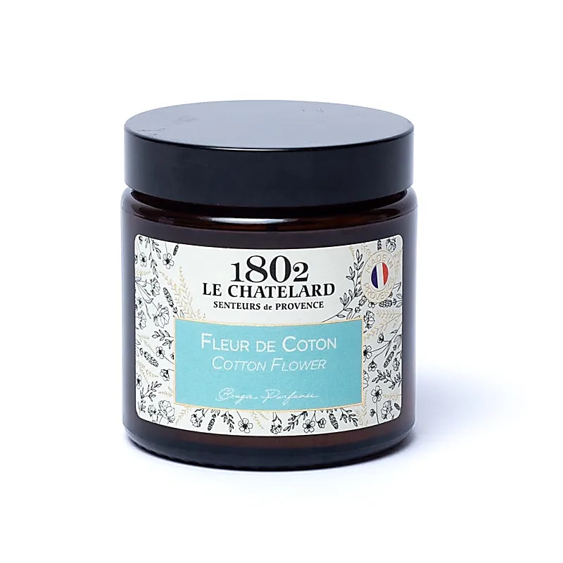 Bougie de chez 'Le Chatelard' fait en France.  7x6.5 cm - ± 20 à 25H de combustion - 80 grammes ! Haute qualité, 6 parfums au choix !