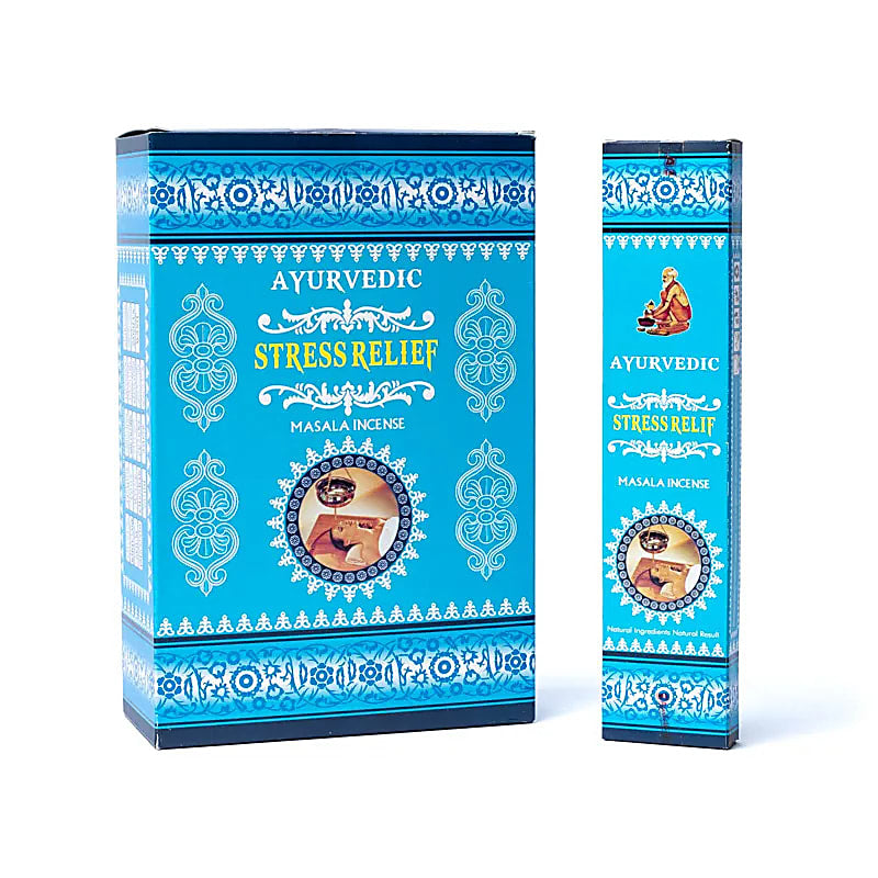 Ayurvedic incense from 'Masala Incense', 12 fragrances to choose from. 100% natural, hand-rolled without toxic materials. The box contains 12 packs of 15 incense sticks per pack. Burn time: ± 60 minutes per stick. Sold individually or in packs of 12!