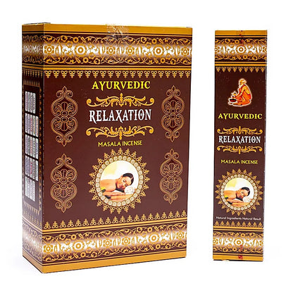 Ayurvedic incense from 'Masala Incense', 12 fragrances to choose from. 100% natural, hand-rolled without toxic materials. The box contains 12 packs of 15 incense sticks per pack. Burn time: ± 60 minutes per stick. Sold individually or in packs of 12!
