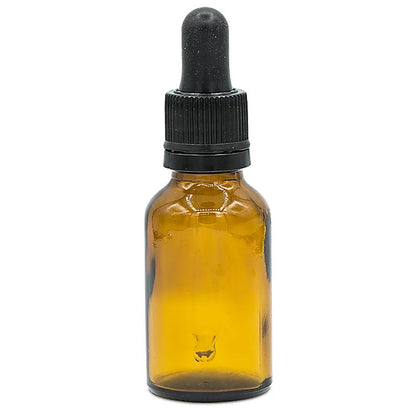 Flacon en verre avec bouchon compte-gouttes, 30 ml de contenance, 52 grammes. Parfait pour les elixirs !