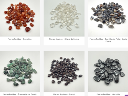 Sélection de pierres roulées vendu à l'unité, modèles au choix, environ 3x2x2cm. Format de poche, idéal pour les pendentifs, belle qualité, parfait !