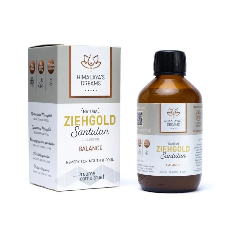 Sélection de 2 huiles Ayurvédique de chez 'Himalaya's Dreams' : Ziehgold 'Shakti' est tonifiante et régénérante et Ziehgold 'Santulan', apaise et renforce spécifiquement les gencives et la muqueuse buccale ! Très efficasse !