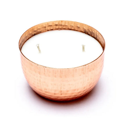 Bougie parfumée Ayurvédique, 6x9 cm - 20H de combustion. Kapha Sauge et menthe - nettoyant et rechargeant Beurre de coco et cire de soja Moins de fumée et de suie grâce à la mèche en coton Aux huiles essentielles naturelles