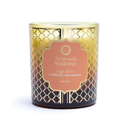 Bougie ayurvédique au beurre de coco et cire de soja de haute qualité, parfumée avec les meilleures huiles essentielles. 8x7x7cm - 155 gr. - ±55H de combustion. Moins de fumée et de suie grâce à la mèche en coton !
