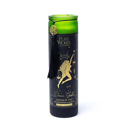 Bougies 'd'intentions' aux huiles essentielles et avec *** pierres précieuses *** de chez 'Song of India'. 20 ou 80H de combustion ! Lorsque la bougie brûle, les pierres précieuses coulent avec la cire, une fois terminée, vous conserver les pierres !