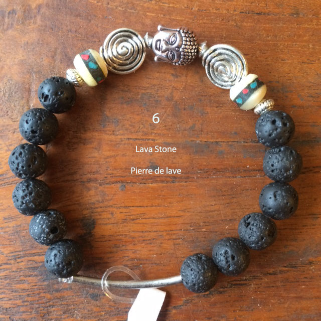 7 Chakra and Buddha Bracelet Collection, with 8mm beads. Available in lengths of 17-21 cm. AA to AAA quality, stunning beads! Made by Gem &amp; Zen!