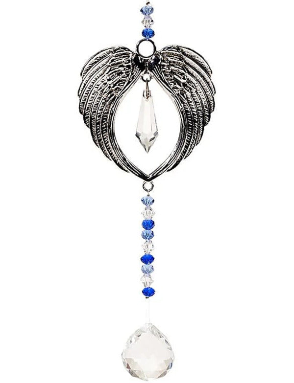 Guirlande 'Ailes d'ange' avec sphère en cristal ! 22 centimètres de longueur - 92 grammes. Simple, élégant et efficasse ! vendu en coffret !