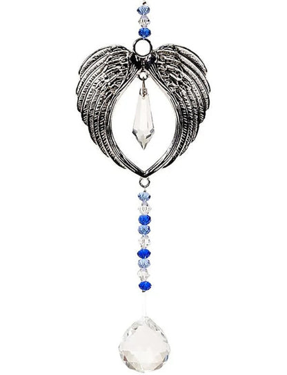 Guirlande 'Ailes d'ange' avec sphère en cristal ! 22 centimètres de longueur - 92 grammes. Simple, élégant et efficasse ! vendu en coffret !