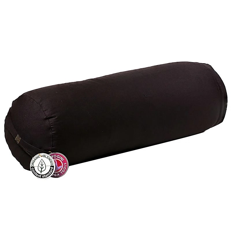 Coussin/ Bolster/ Traversin de Yoga ou Méditation en coton, de 60 centimètres de longueur x 16 de diamètre - 2,365 kilogrammes. Housses extérieures en coton ! Les housses intérieures sont remplis de graines de Sarrasin !