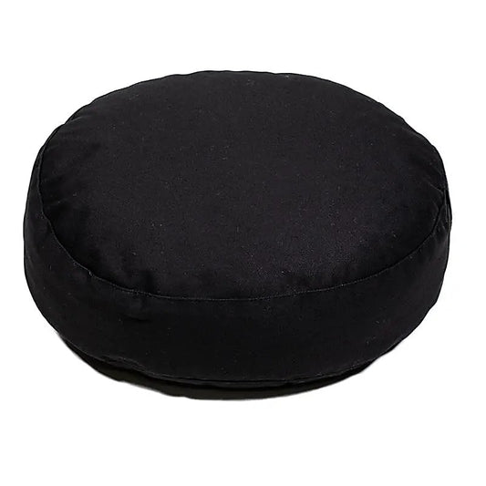 Meditation/Yoga cushion for travel or for children. 26 centimeters in diameter x 21 x 11 centimeters in height. 850 grams. From Yogi &amp; Yogini, made in India!