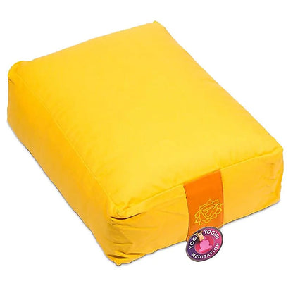 Sélection de coussins de Méditation ou de Yoga aux couleurs des 7 chakras, en coton biologique (OCS). 38 centimètres de diamètre x 28 x 15 centimètres de hauteur - 2300 grammes. De chez Yogi & Yogini, fait en Inde ! Coussion vendu seul ou en set de 7 !