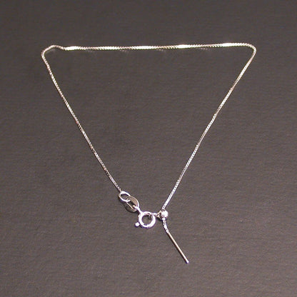 Chaine en Argent 0.925 pour montage, avec bille stop, argent 0.925  Dimension : 45 centimètres !