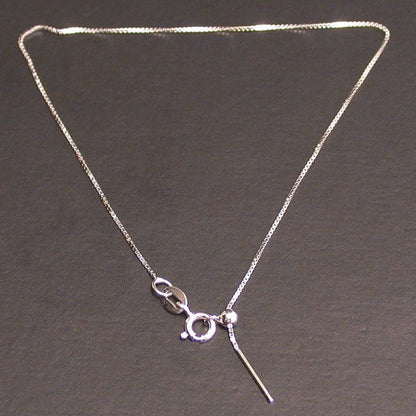 Chaine en Argent 0.925 pour montage, avec bille stop, argent 0.925  Dimension : 45 centimètres !