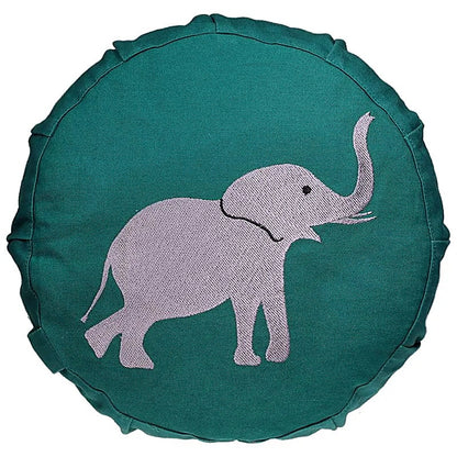 Coussin de Méditation/ Yoga pour VOYAGE ou POUR ENFANT. de 26 centimètres de diamètre x 21 x 11 centimètres de hauteur. 850 grammes. De chez Yogi & Yogini, fait en Inde !