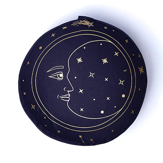 Meditation/Yoga Cushions, made from organic cotton (OCS). 33 centimeters in diameter x 17 centimeters in height. 2100 grams. From Yogi &amp; Yogini, made in India!