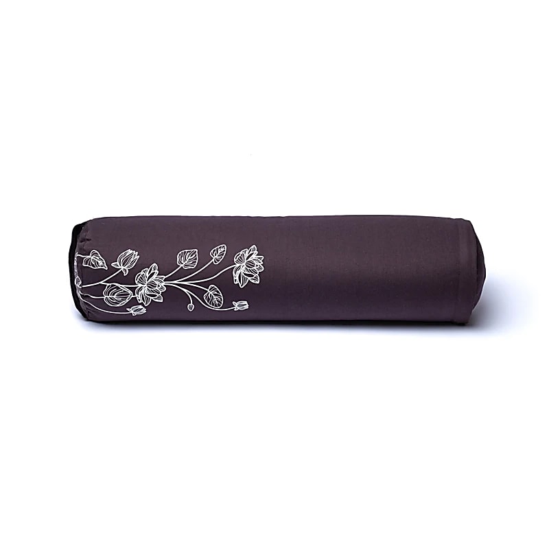 Coussin/ Bolster/ Traversin de Yoga ou Méditation en coton, de 60 centimètres de longueur x 16 de diamètre - 2,365 kilogrammes. Housse extérieure en coton ! La housse intérieure est remplis de graines de Sarrasin !