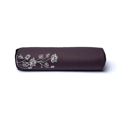 Coussin/ Bolster/ Traversin de Yoga ou Méditation en coton, de 60 centimètres de longueur x 16 de diamètre - 2,365 kilogrammes. Housse extérieure en coton ! La housse intérieure est remplis de graines de Sarrasin !