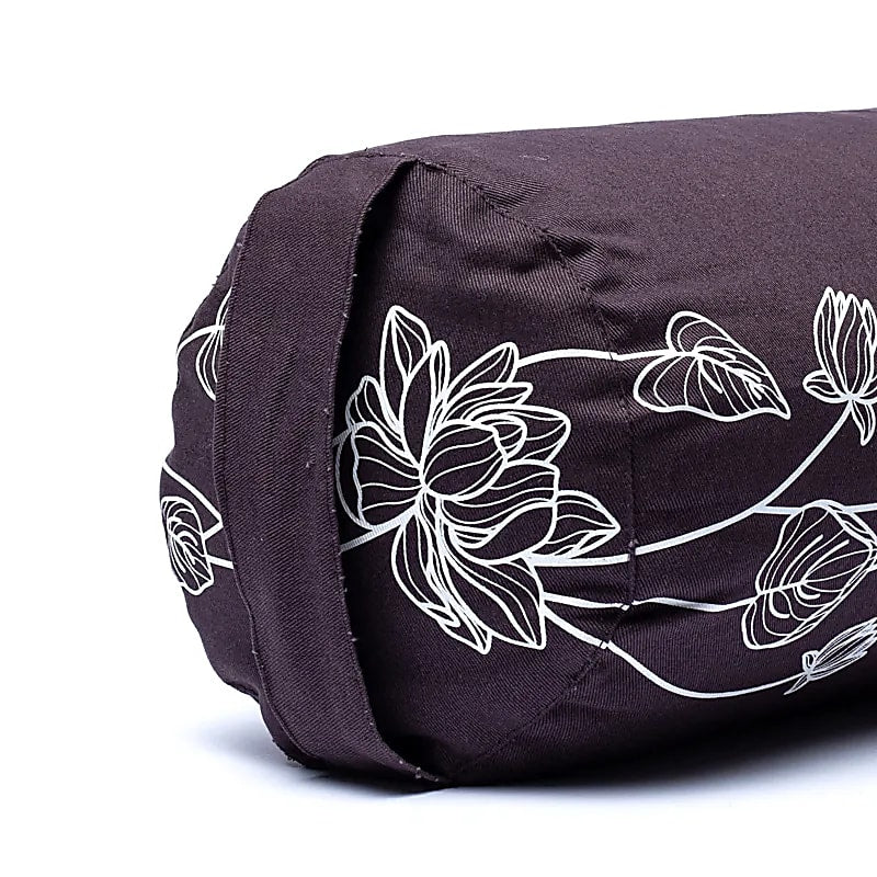 Coussin/ Bolster/ Traversin de Yoga ou Méditation en coton, de 60 centimètres de longueur x 16 de diamètre - 2,365 kilogrammes. Housse extérieure en coton ! La housse intérieure est remplis de graines de Sarrasin !