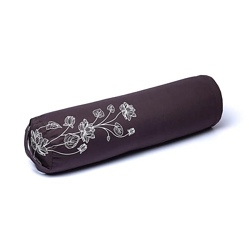 Coussin/ Bolster/ Traversin de Yoga ou Méditation en coton, de 60 centimètres de longueur x 16 de diamètre - 2,365 kilogrammes. Housse extérieure en coton ! La housse intérieure est remplis de graines de Sarrasin !