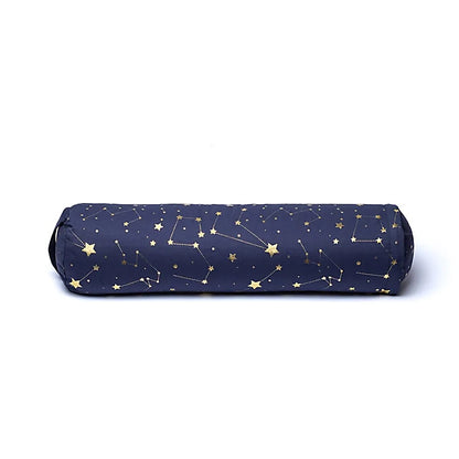 Cotton Yoga or Meditation Bolster Cushion/Bolster, 60 centimeters long x 16 centimeters in diameter - 2.365 kilograms. Cotton outer cover! The inner cover is filled with buckwheat seeds!