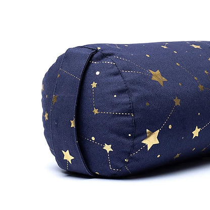 Cotton Yoga or Meditation Bolster Cushion/Bolster, 60 centimeters long x 16 centimeters in diameter - 2.365 kilograms. Cotton outer cover! The inner cover is filled with buckwheat seeds!